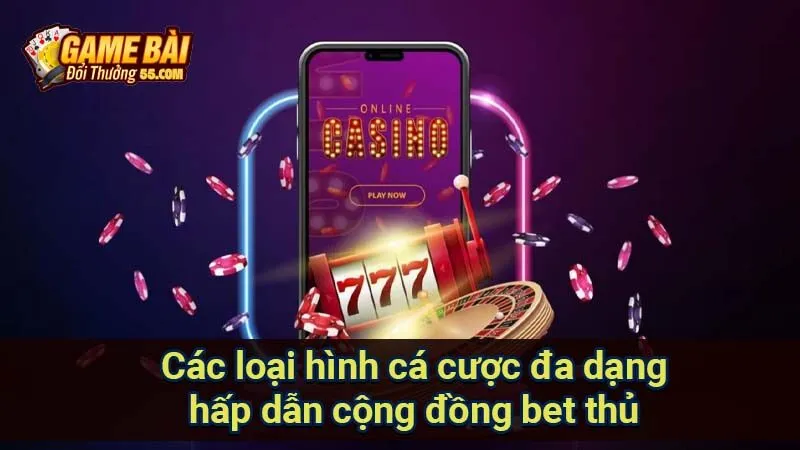 Các loại hình cá cược đa dạng hấp dẫn cộng đồng bet thủ
